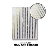 Gold Chain - Nail Art Sticker