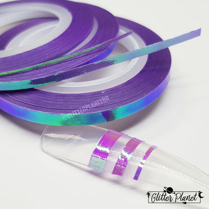 Iridescent lilac Striping Tape - 3pcs