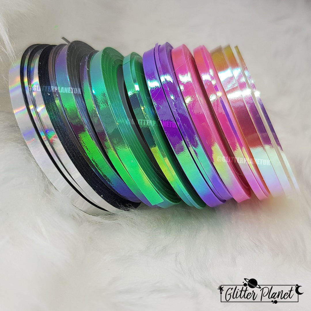 Iridescent lilac Striping Tape - 3pcs