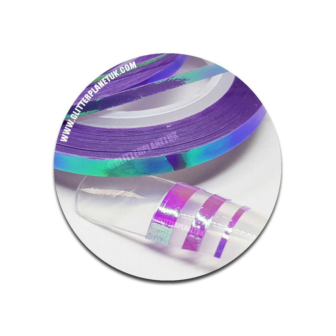 Iridescent lilac Striping Tape - 3pcs