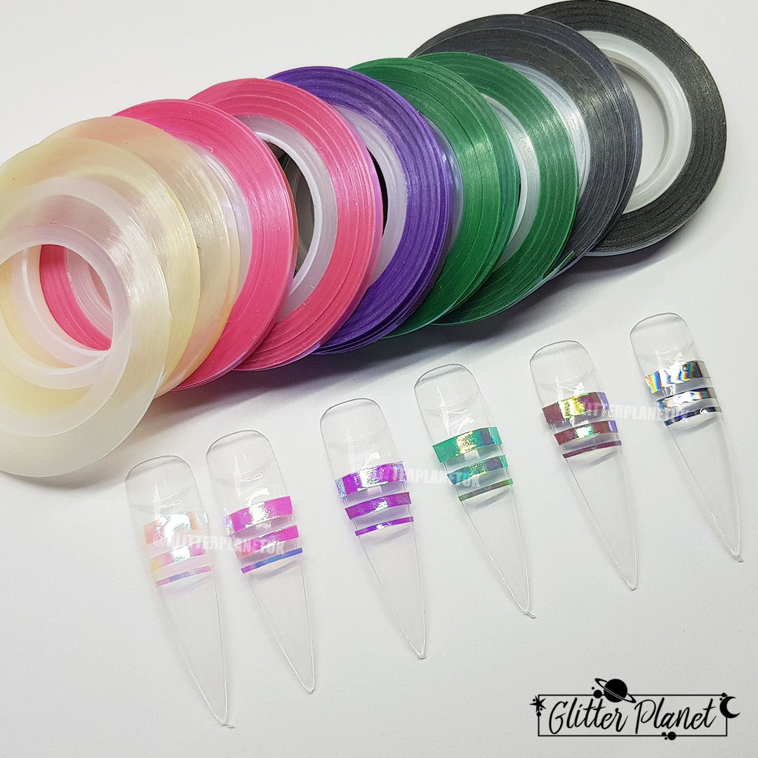 Iridescent Milk Grey Striping Tape - 3pcs