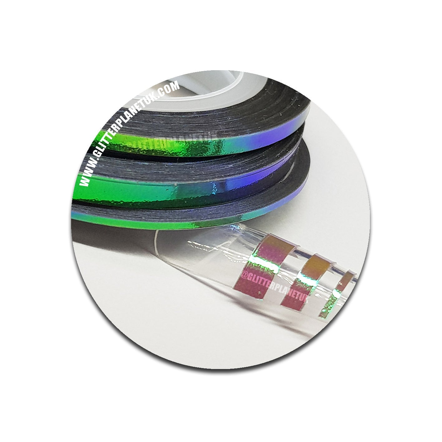 Iridescent Milk Grey Striping Tape - 3pcs