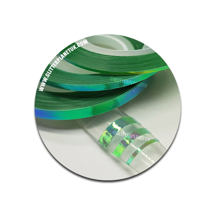 Iridescent Mint Green Striping Tape - 3pcs