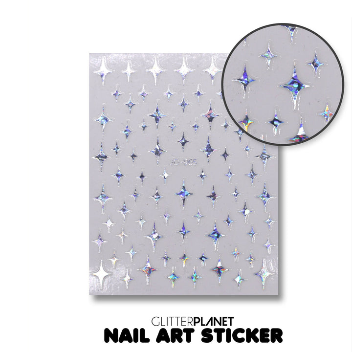 Lense Flare Nail Stickers - Pick your colour