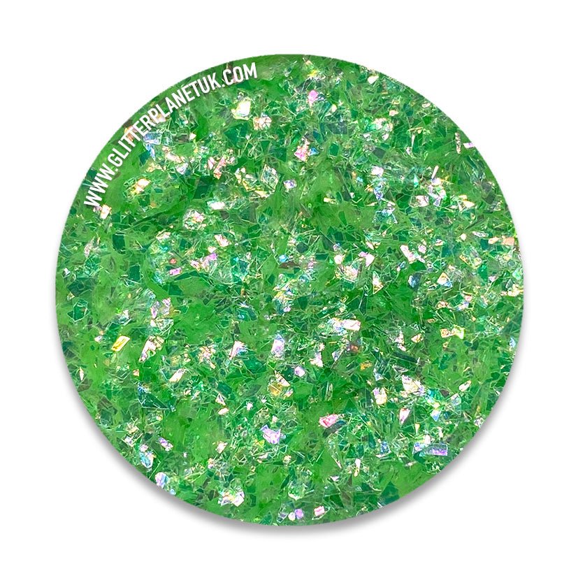 Lime Dreams - Green Iridescent micro-shards Nail Glitter - Glitter Planet