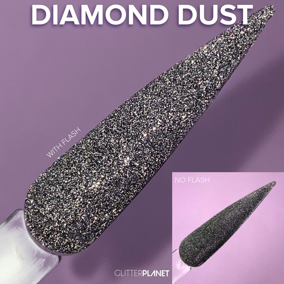 Loose Nail Glitter | Black Diamond Dust Reflective