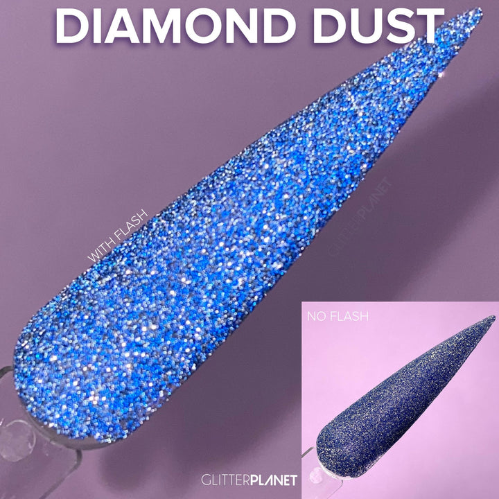 Loose Nail Glitter | Blue Diamond Dust Reflective Nail Glitter 5ml