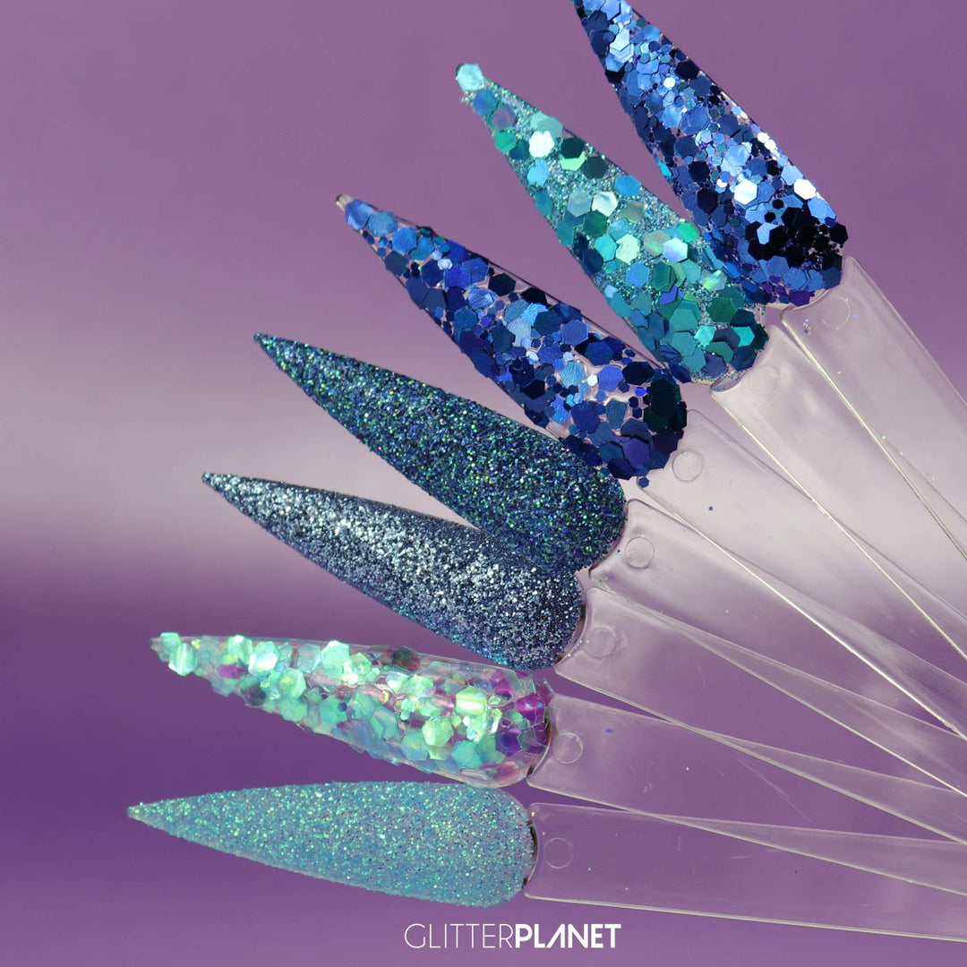 Loose Nail Glitter | Blue Glitter Top Picks Bundle-006