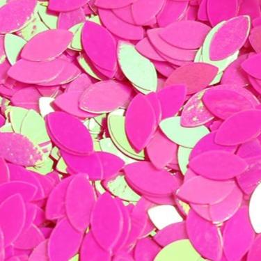 Loose Nail Glitter | Bright Pink Rice Shapes