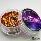 Loose Nail Glitter | Burnt Orange Holographic Diamond - 1mm