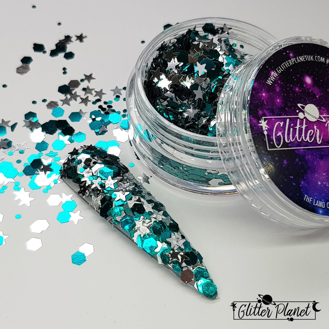 Loose Nail Glitter | Emerald Star