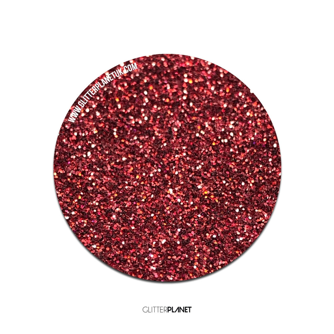 Loose Nail Glitter | Fine Holographic Red
