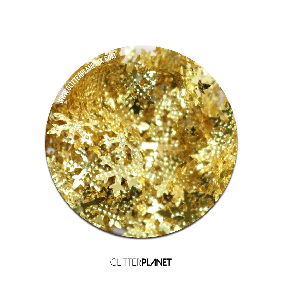 Loose Nail Glitter | Gold Snowflake