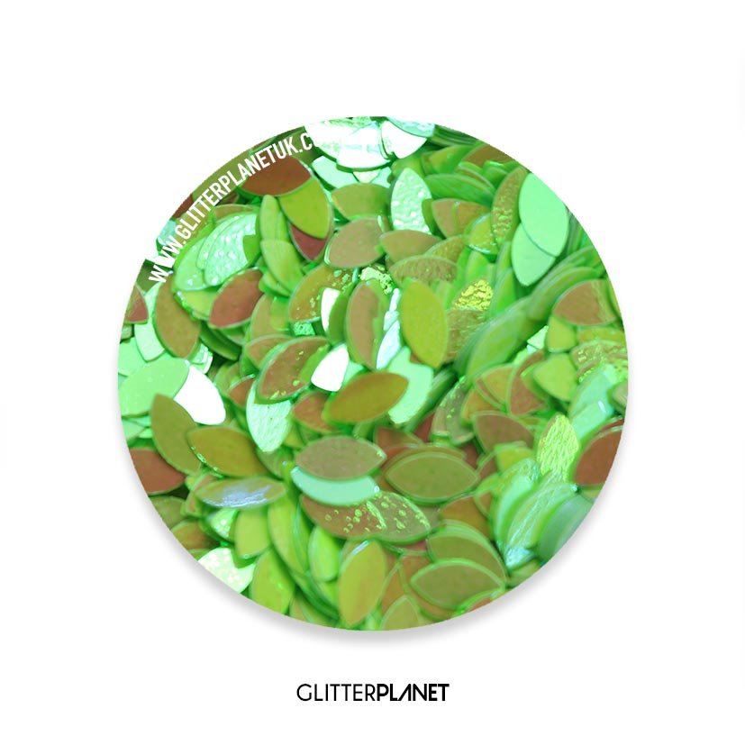 Loose Nail Glitter | Green pearl Rice Shape