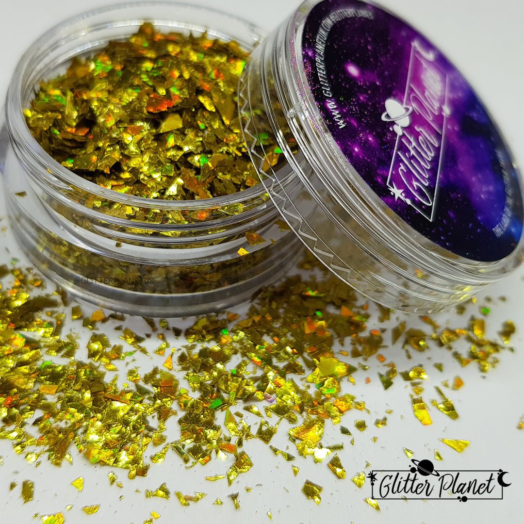 Loose Nail Glitter | Holographic Gold Shards