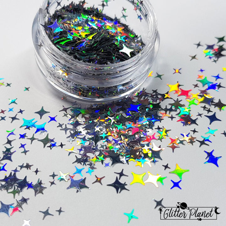 Loose Nail Glitter | Lense Flare - Silver Holographic
