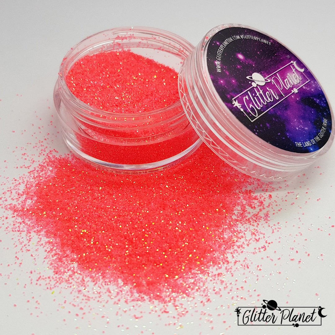 Loose Nail Glitter | Neon Iridescent Coral