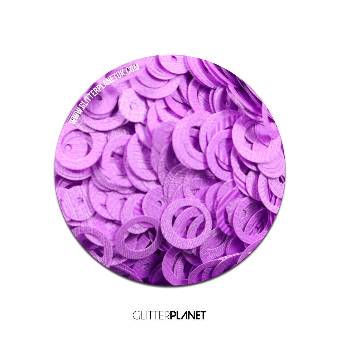 Loose Nail Glitter | Neon Purple Rings