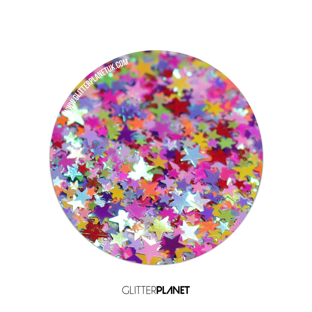 Loose Nail Glitter | Rainbow Multi Stars