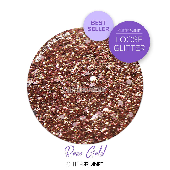 Loose Nail Glitter | Rose Gold