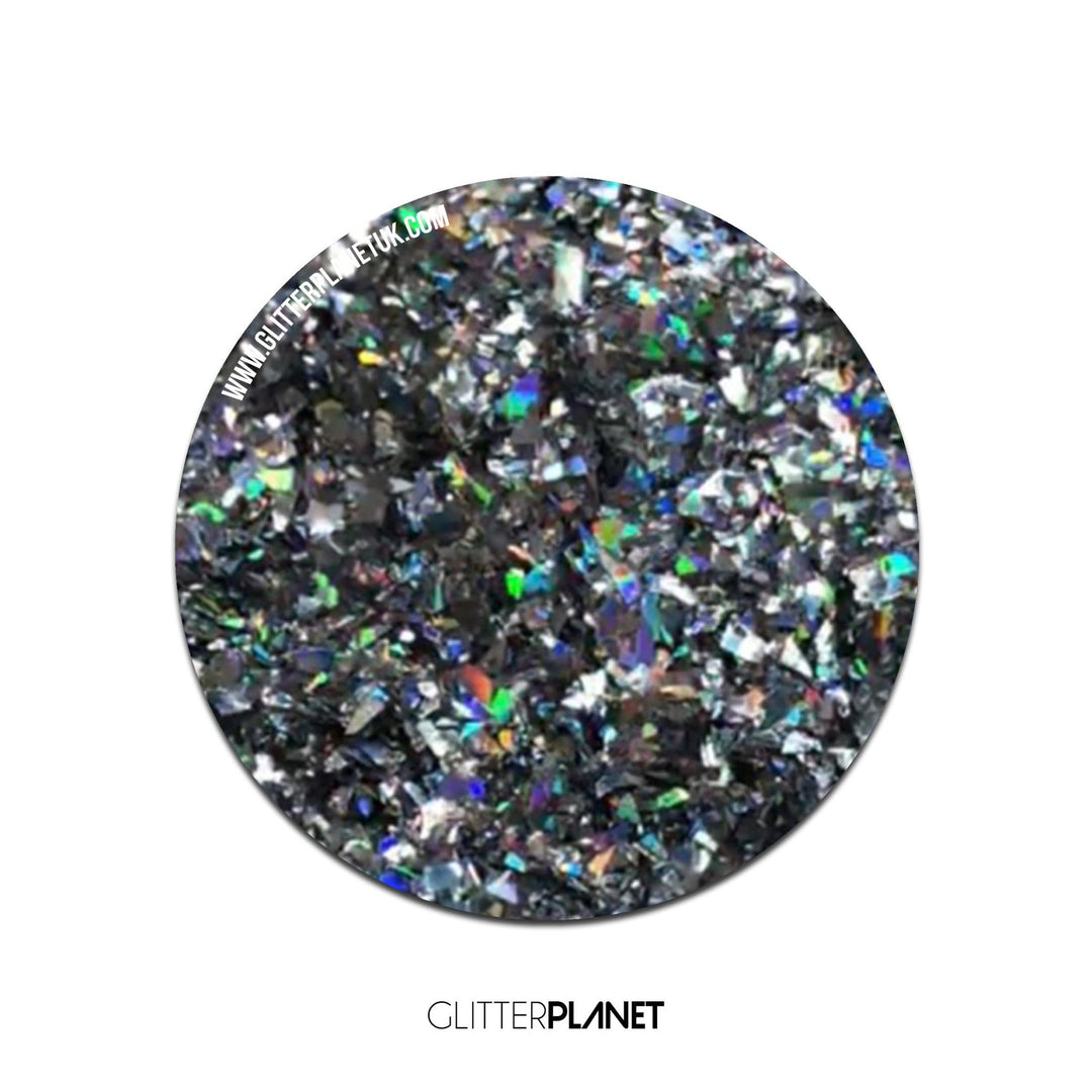 Loose Nail Glitter | Silver Holo Micro Shards