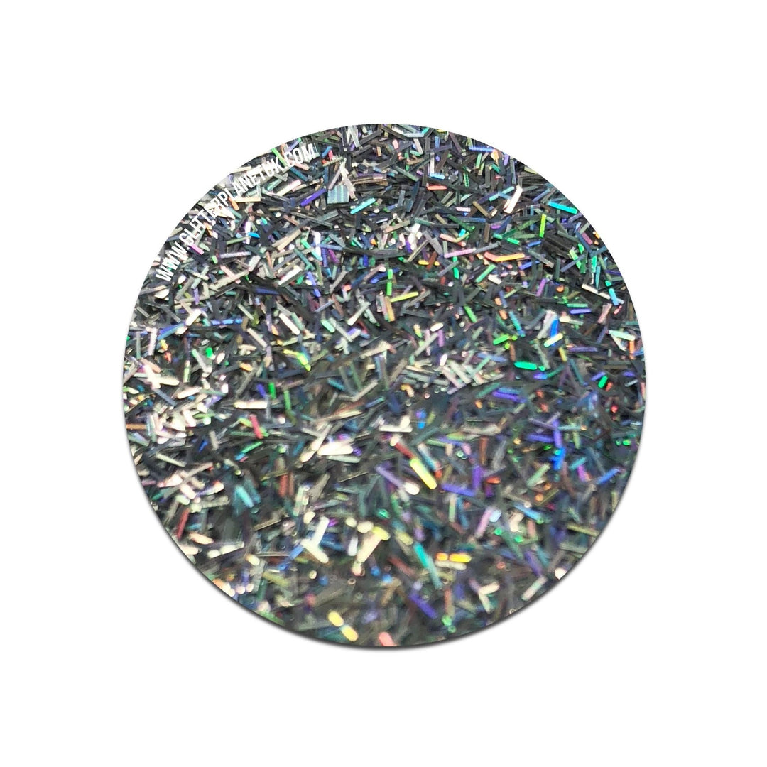 Loose Nail Glitter | Silver Holographic Tinsel