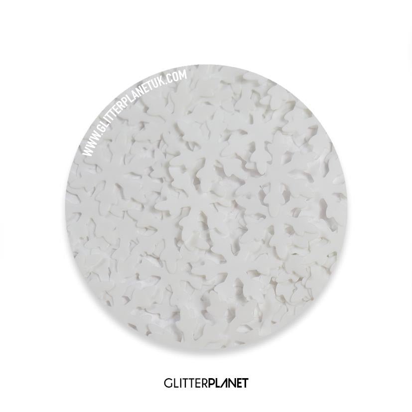 Loose Nail Glitter | White Snowflake