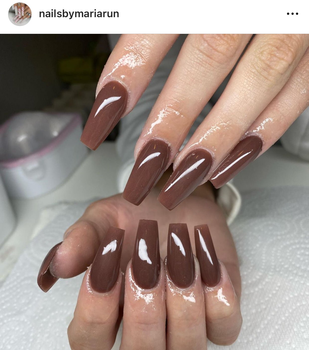 Rich Dark Chocolate Nail Design