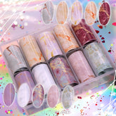 Marble Stone Nail Art foil Set 10pcs