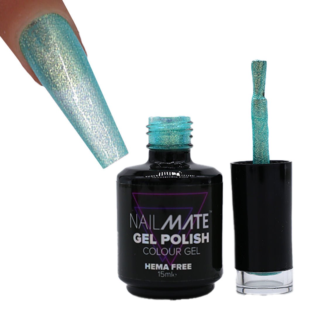 Mermaid Teal Gel Polish - Glitter Planet