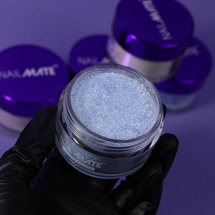 Moon Rock Blue Glitter Acrylic Nail Powder