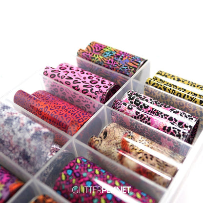 Nail Art Foil | 10pcs LEOPARD Print Set