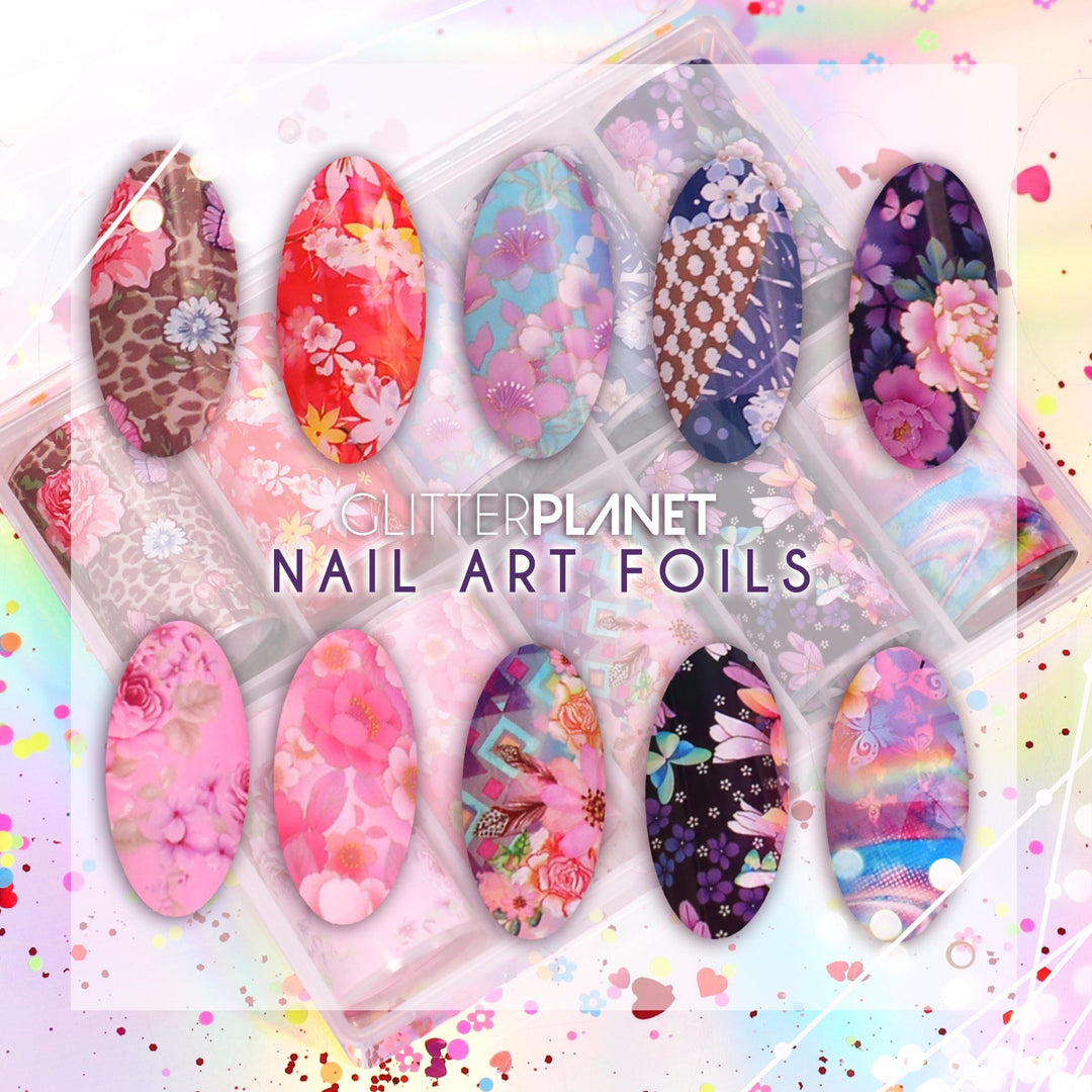 Nail Art Foil | Busy Florals Set 10pcs