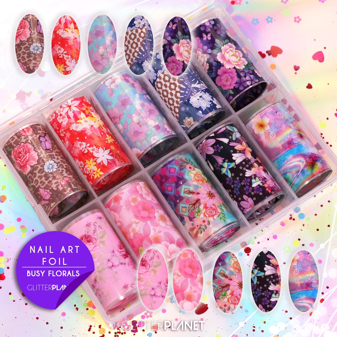 Nail Art Foil | Busy Florals Set 10pcs