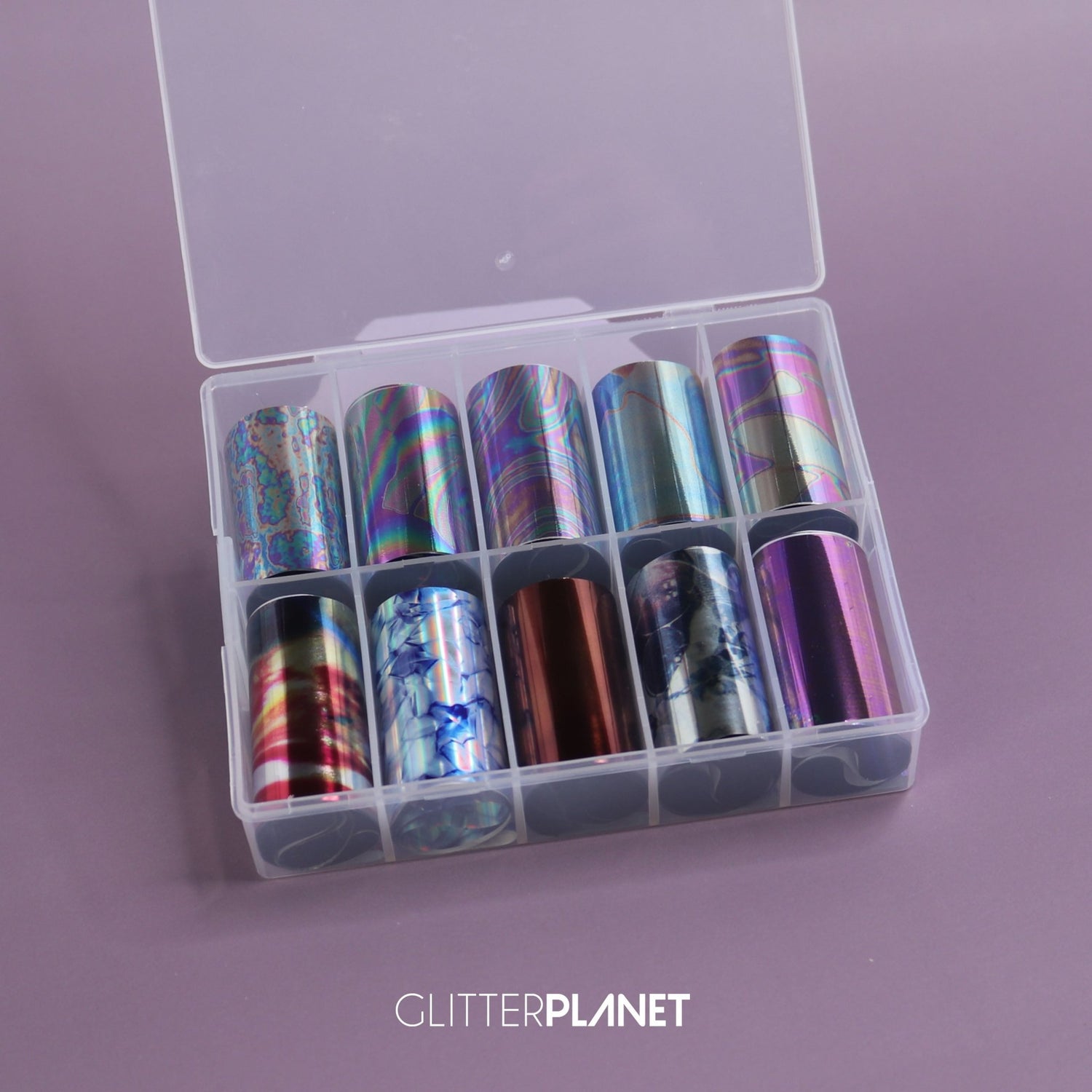 Nail Art Foil | Dark Oil Spill 10pcs Set