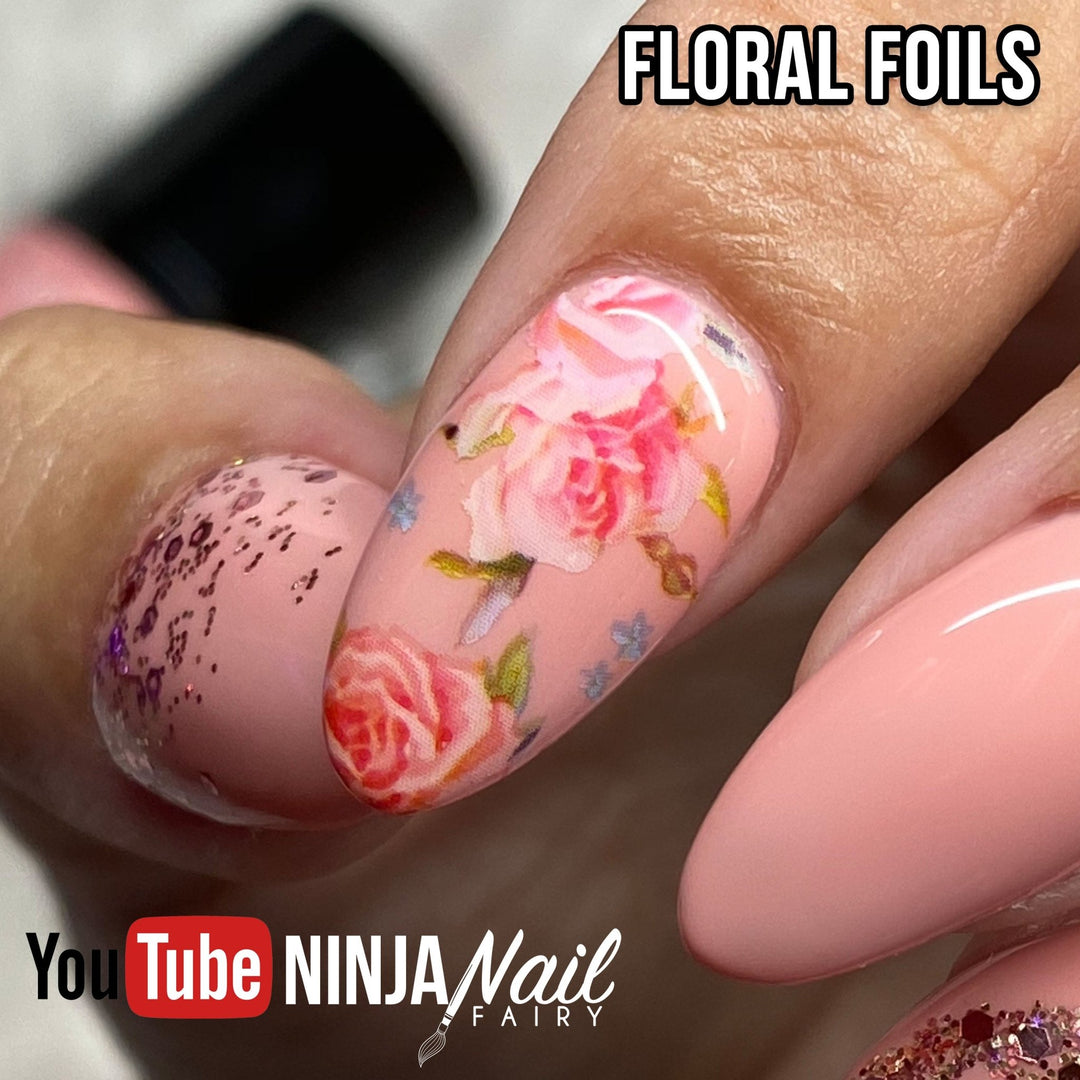 Nail Art Foil | Floral Set 10pcs - set 1