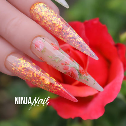 Nail Art Foil | Floral Set 10pcs - set 1