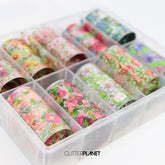 Nail Art Foil | Floral Set 10pcs - set 1