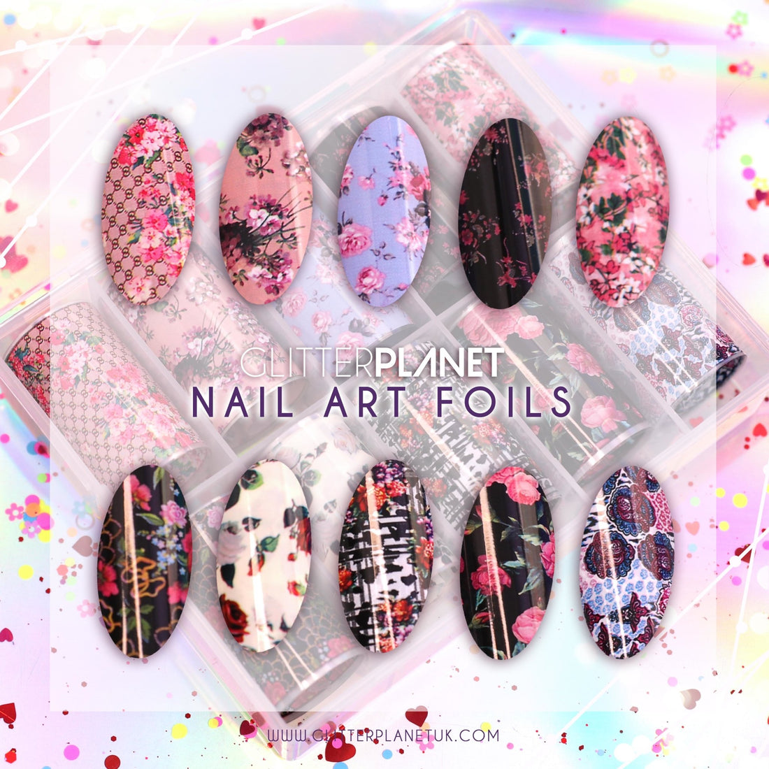 Nail Art Foil | Vintage Florals Set 10pcs