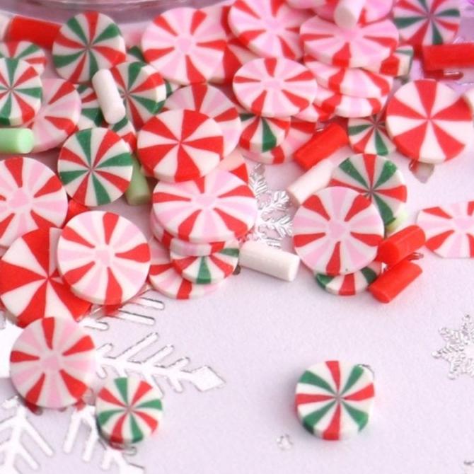 Nail Art | Peppermint Candy Fimo