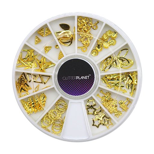 Nail Art Wheel 2- Mini Frames &amp; Sapes - Glitter Planet