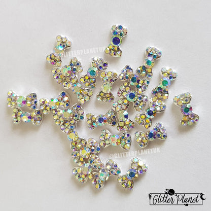 Nail Charm - Crystal AB Small Bow