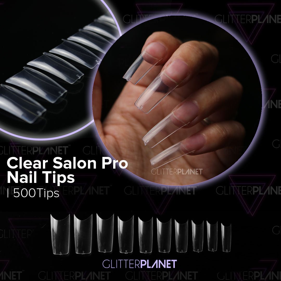 Nail Tips | Clear Salon Pro - 500pcs