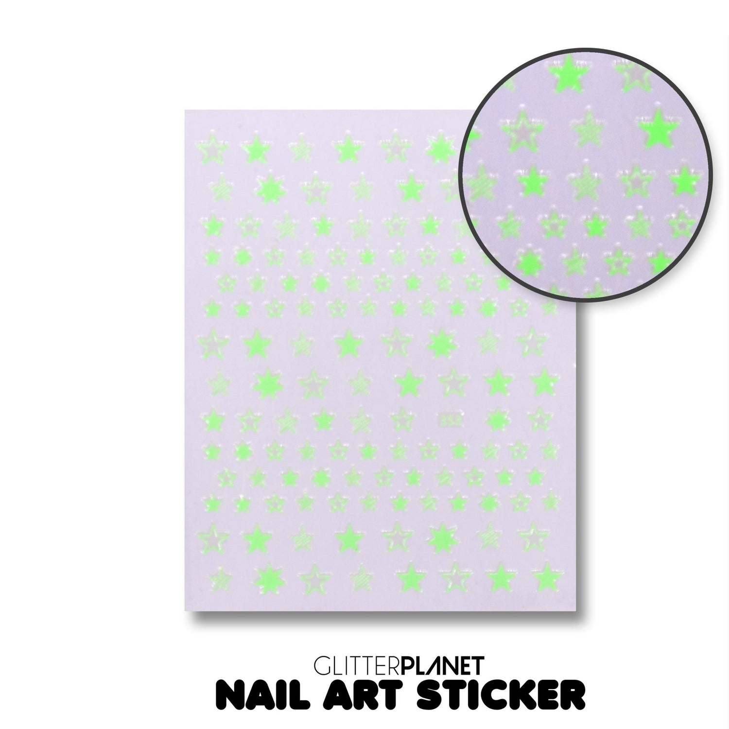 Neon Star Nail Stickers