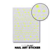 Neon Star Nail Stickers