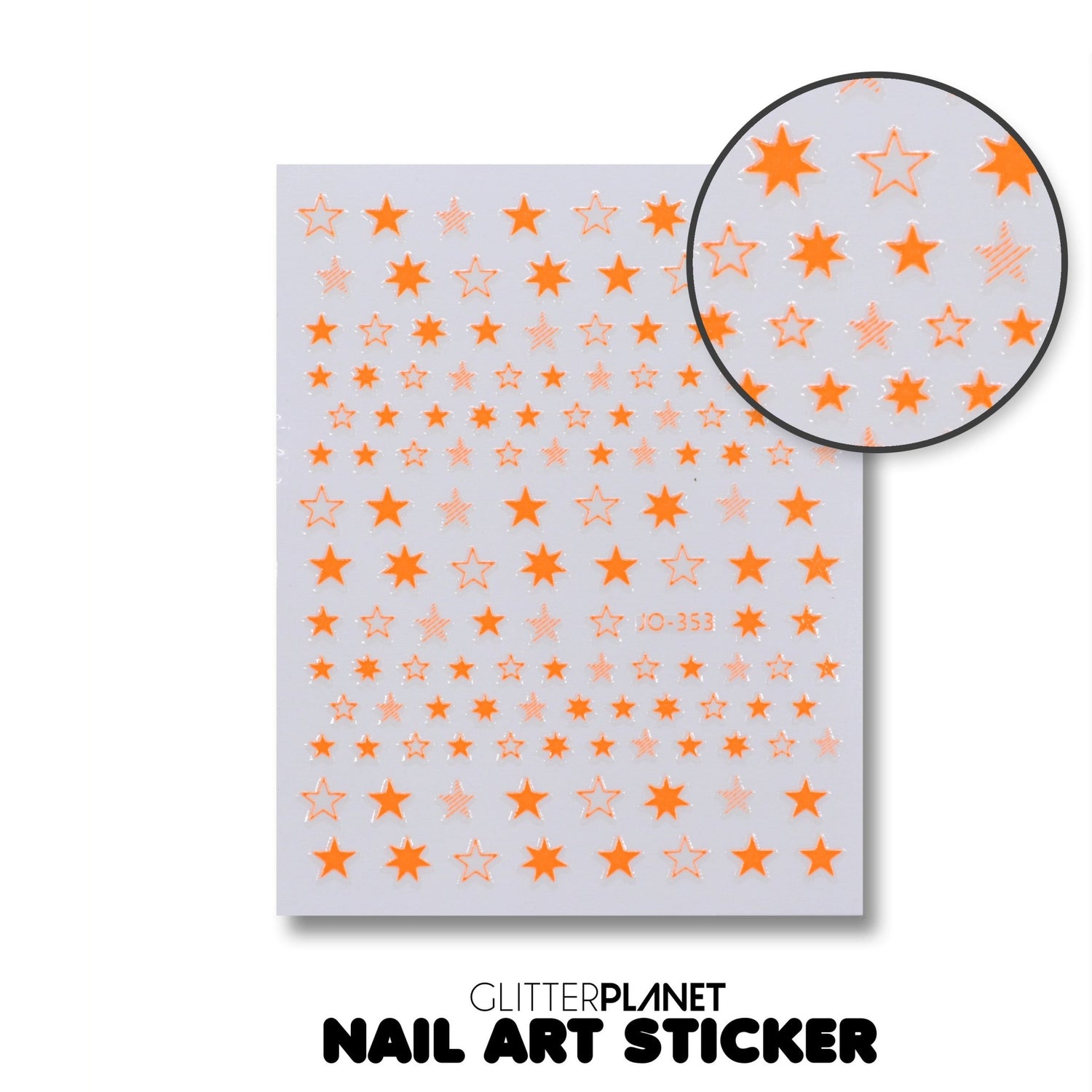 Neon Star Nail Stickers