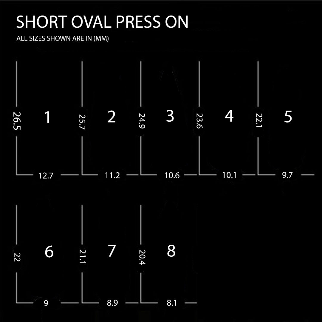 Press On Nail Tips | Short Oval