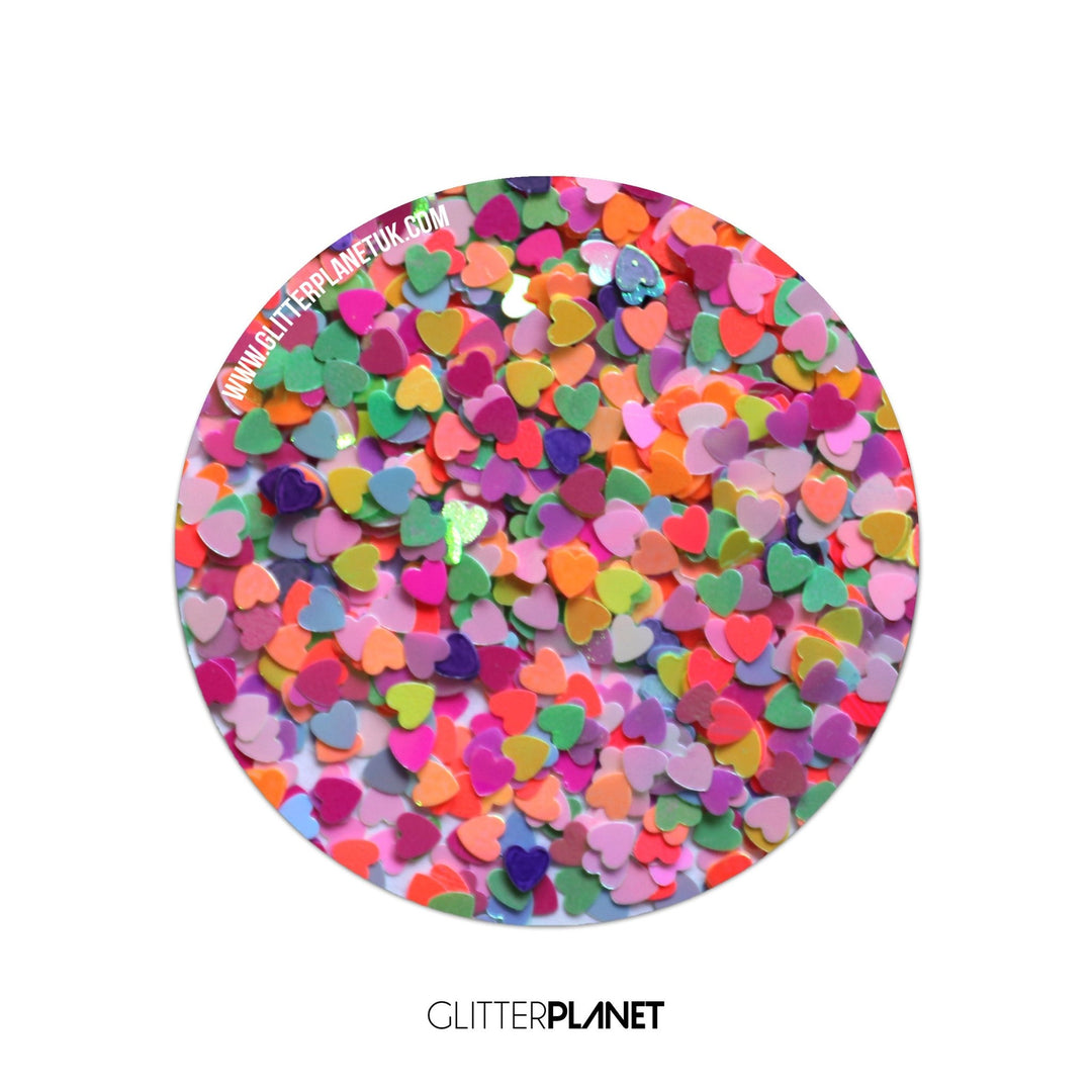 Rainbow Hearts | Loose Nail Glitter 5g