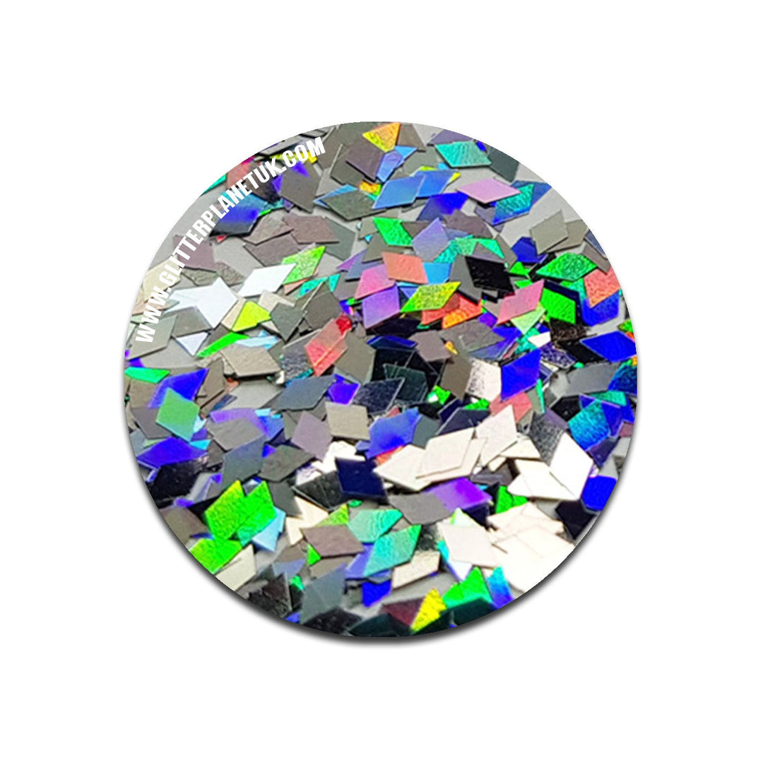 Silver Holographic Diamond - 2mm