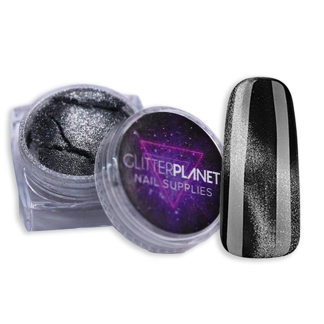 Silver Magnetic Pigment Powder - Glitter Planet